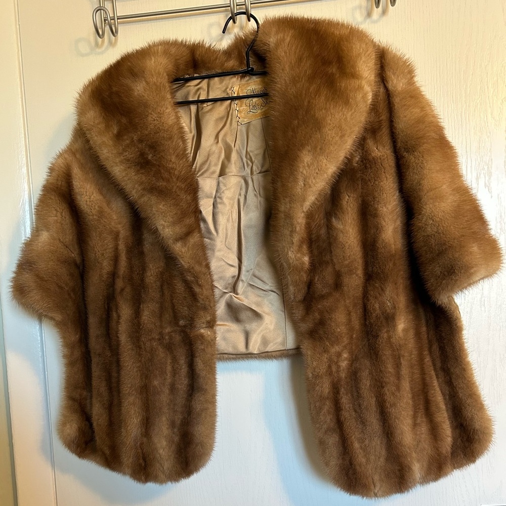 Vintage fur shawl from Macys little shop